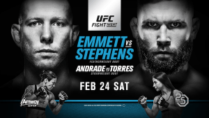 Watch  Emmett vs Stephens UFC on FOX 24 Feb 2018