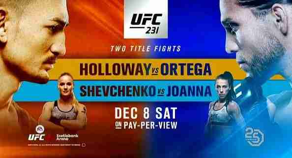 Watch UFC 231 12/8/18 – 8th December 2018
