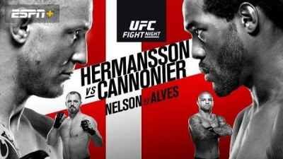 Watch UFC Fight Night Hermansson Vs Cannonier 9/28/19 Online
