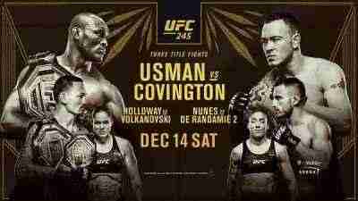 Watch UFC 245 Usman vs. Covington 12/14/19 Online