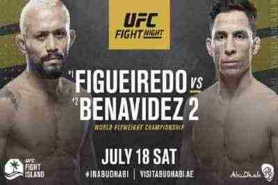 Watch UFC Fight Night Figueiredo Vs. Benavidez 2 7/18/2020 Online 18th July 2020