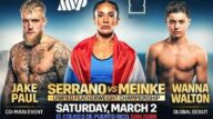 Watch Boxing Serrano vs Meinke + Jake Paul Fight Night 3/2/2024 Full Show Replay